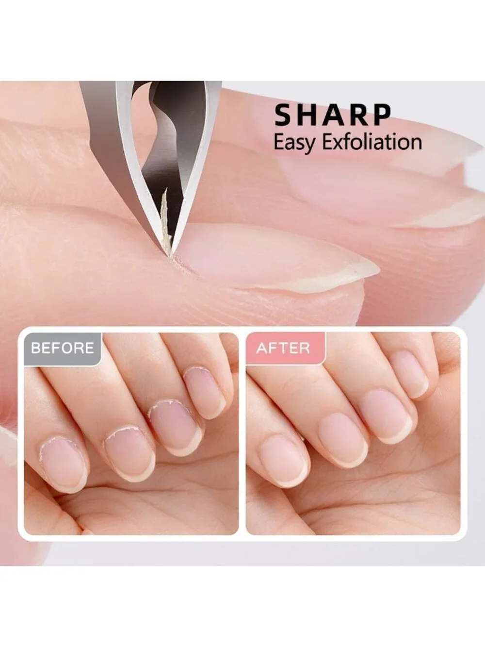 Professional Stainless Steel Cuticle Trimmer & Nippers - Sharp Nail Tool for